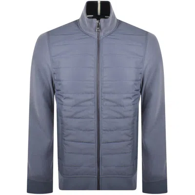 Ted Baker Entil Quilted Mix Media Jacket Blue