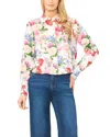 Ted Baker Erin Collared Linen Blouse In White