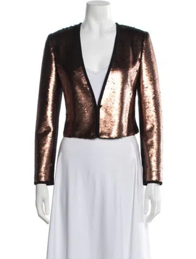 Pre-owned Ted Baker Evening Jacket In Brown/metallic