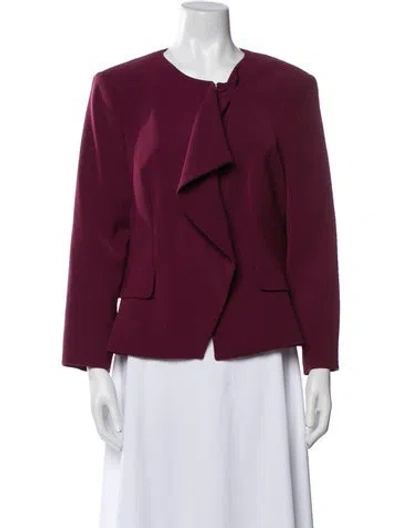Pre-owned Ted Baker Evening Jacket In Burgundy
