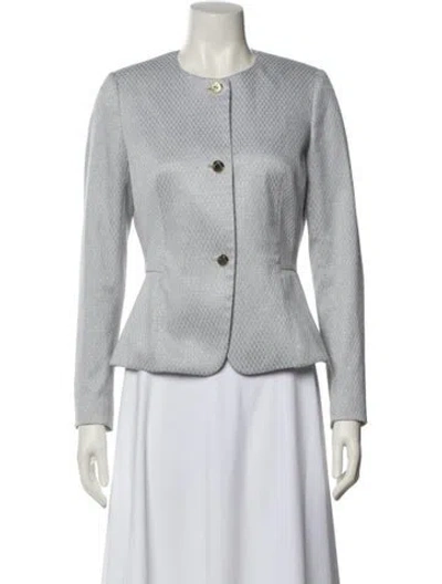 Pre-owned Ted Baker Evening Jacket In Gray