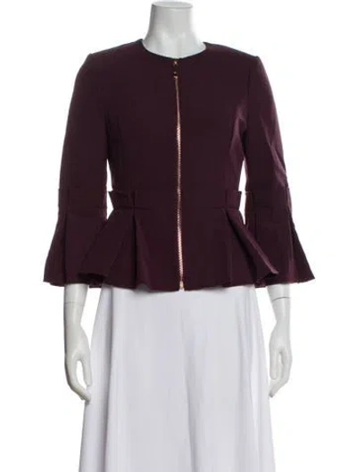 Pre-owned Ted Baker Evening Jacket W/ Tags In Burgundy