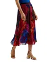 Ted Baker Evola Print Pleated Maxi Skirt In Multicolor