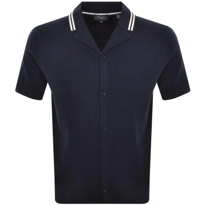 Ted Baker Ewann Short Sleeve Shirt Navy