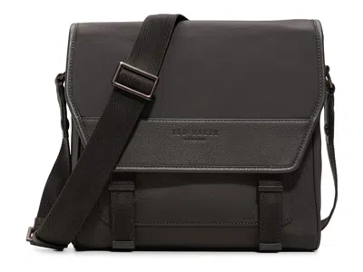 Ted Baker Exeter Tablet Messenger Bag In Black