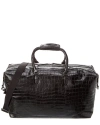 TED BAKER TED BAKER FABIIO CROC-EMBOSSED LEATHER HOLDALL BAG
