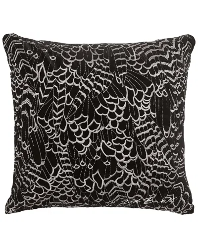 Ted Baker Feathers Decorative Pillow In Black