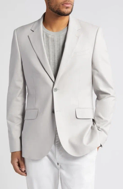 Ted Baker Felixj Solid Stretch Cotton Blend Sport Coat In Light Grey