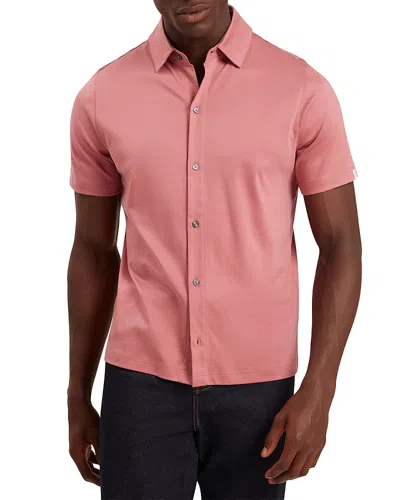 Ted Baker Fillipp Short Sleeve Regular Fit Shirt In Pink