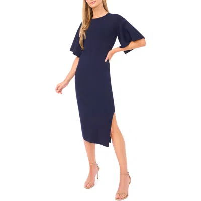Ted Baker Flare Sleeve Midi Dress In Blue