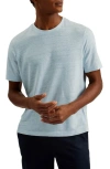 Ted Baker Flinlo Linen T-shirt In Blue