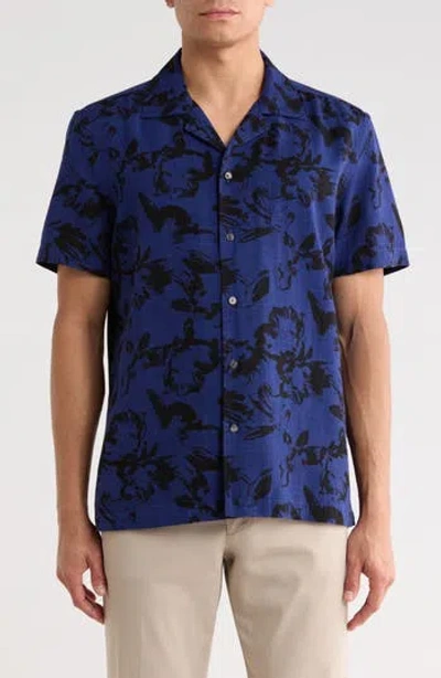 Ted Baker Floral Camp Shirt In Multi