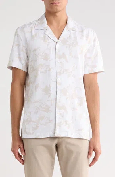 Ted Baker Floral Camp Shirt In Multi