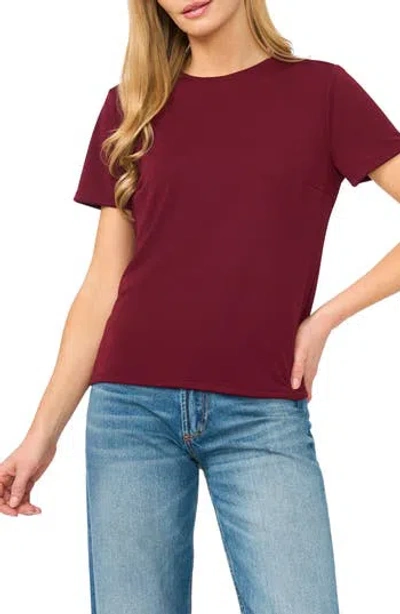 Ted Baker Floral Crewneck T-shirt In Burgundy