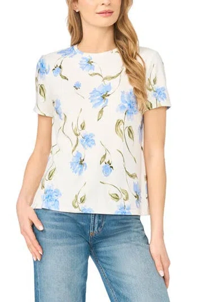 Ted Baker Floral Crewneck T-shirt In Neutral