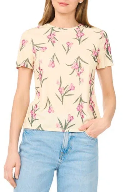 Ted Baker Floral Crewneck T-shirt In Neutral