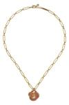Ted Baker Floral Crystal Pendant Necklace In Gold Tone Pink Ombre Crystal