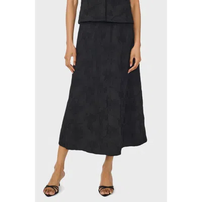 Ted Baker Floral Embroidered Maxi Skirt In Black