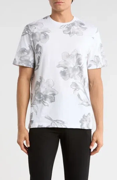 Ted Baker Floral Graphic T-shirt In Gray