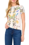 Ted Baker Floral Jersey T-shirt In Ultra White