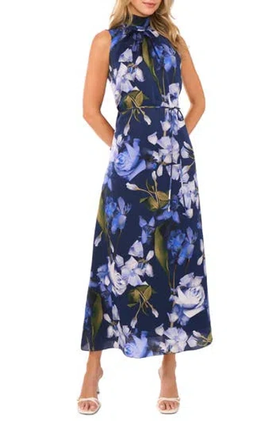 Ted Baker Floral Maxi Dress In Blue