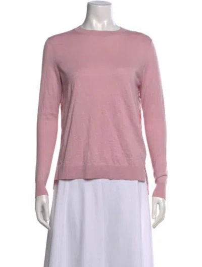 Pre-owned Ted Baker Floral Print Crew Neck Sweater In Pink