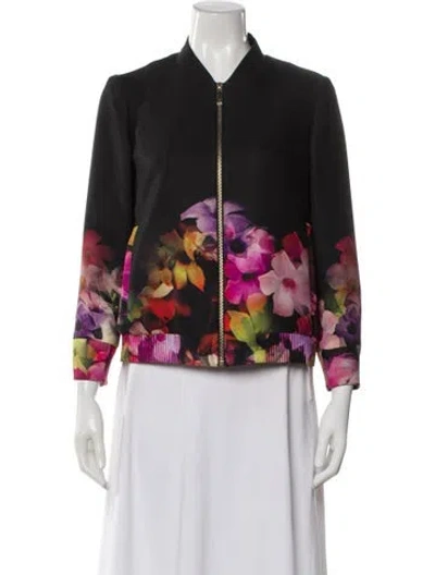 Pre-owned Ted Baker Floral Print Evening Jacket In Multi