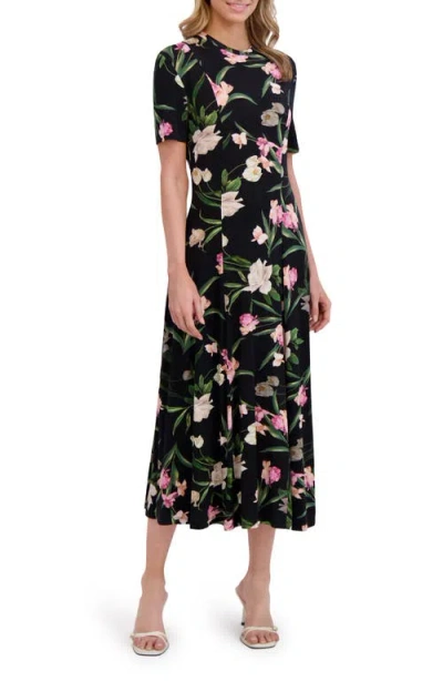Ted Baker Floral Print Jersey Midi Dress