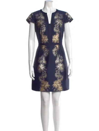 Pre-owned Ted Baker Floral Print Mini Dress