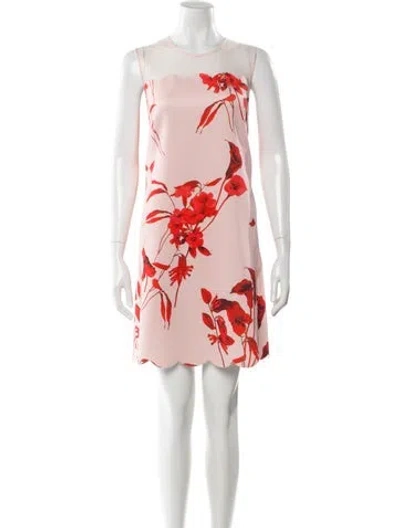 Pre-owned Ted Baker Floral Print Mini Dress In Multi
