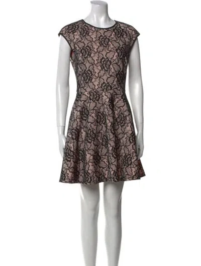 Pre-owned Ted Baker Floral Print Mini Dress In Multi