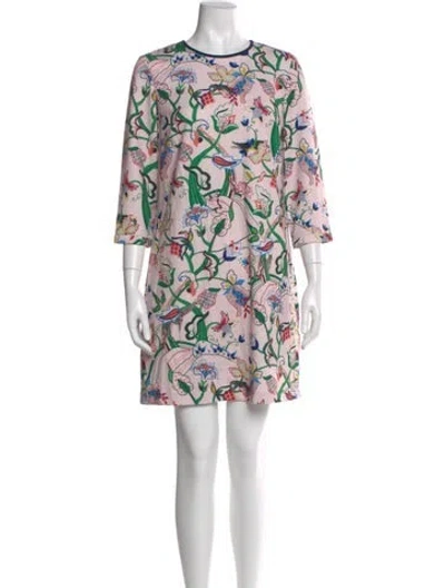 Pre-owned Ted Baker Floral Print Mini Dress W/ Tags
