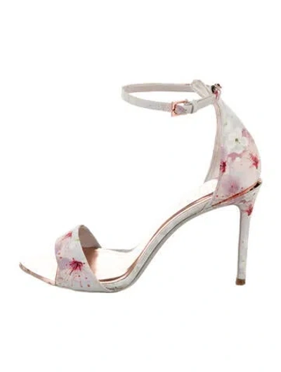 Pre-owned Ted Baker Floral Print Sandals