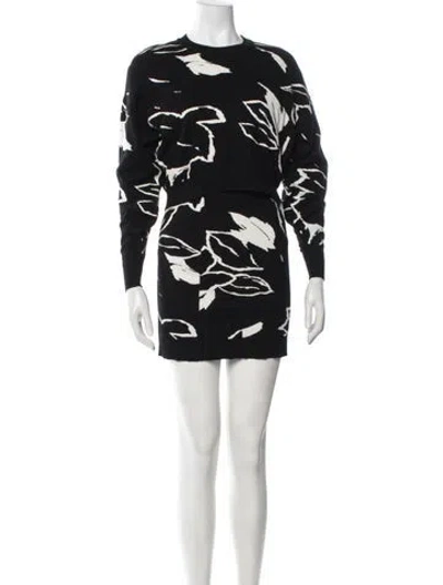 Pre-owned Ted Baker Floral Print Skirt Set In White