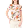 Ted Baker Floral Print T-shirt In White