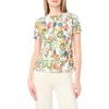 Ted Baker Floral Print T-shirt In White