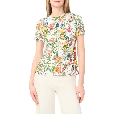 Ted Baker Floral Print T-shirt In White
