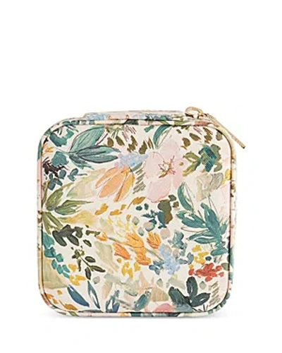 Ted Baker Floral Printed Medium Jewelry Case In White