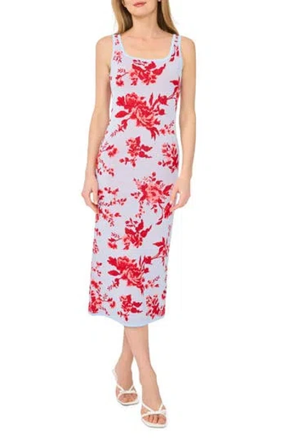 Ted Baker Floral Sleeveless Sweater Dress With Cardigan In Multi