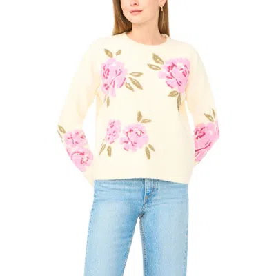 Ted Baker Floral Sweater In Black