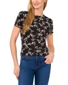 Ted Baker Floral Tee In Black