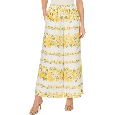 Ted Baker Floral Wide Leg Pants In Multi