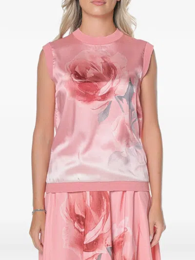 Ted Baker Floral-print Lysia Tank Top In Pink