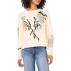 Ted Baker Flower Crewneck Sweater In Neutral