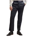 Ted Baker Fluidt High Shine Straight Fit Tailored Pants In Blue