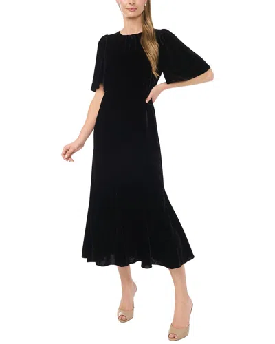 Ted Baker Flutter Sleeve Dress In Black
