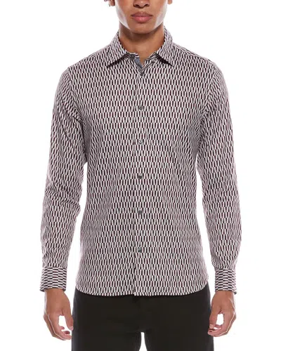 TED BAKER FRESTIN STRIPE GEO SHIRT