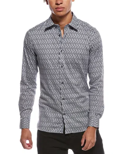 TED BAKER FRESTIN STRIPE GEO SHIRT