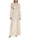TED BAKER FRILLED MAXI DRESS