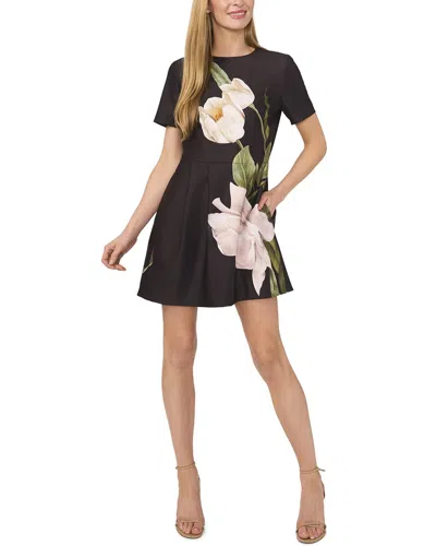 TED BAKER TED BAKER FRONT PLEATS MINI DRESS
